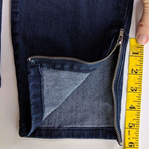 JESSICA SIMPSON Skinny Crop Ankle Zip Jeans Sz 30 - Picture 10 of 11